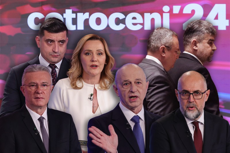 Candidații la alegerile prezidențiale 2024: Cristian Diaconescu, George Simion, Elena Lasconi, Mircea Geoană, Nicolae Ciucă, Marcel CIolacu și Kelemen Hunor. Colaj Hotnews. Foto: Inquam Photos