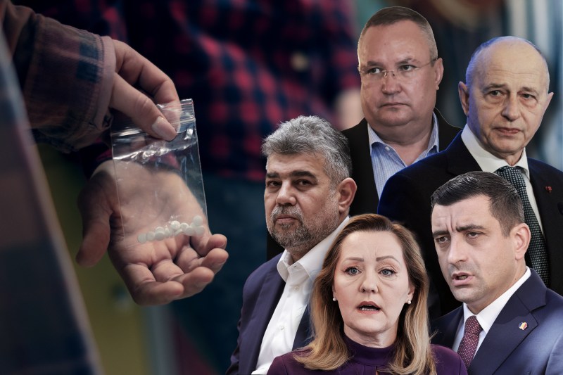 Candidații la prezidențiale, Marcel Ciolacu, Elena Lasconi, Nicolae Ciucă, Mircea Geoană și George Simion. Colaj Hotnews. Foto: Inquam Photos, Shutterstock