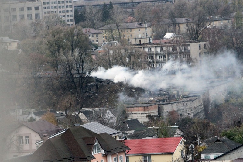 Imagine din Dnipro după atacul Rusiei. Foto: Profimedia