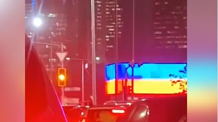 În timpul vizitei lui Putin la Astana, pe un ecran stradal a apărut un steag ucrainean în loc de unul rusesc. A fost deschis un dosar penal