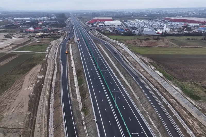 VIDEO Se deschide o nouă bucată de autostradă: Se reconfigurează intersecția de la capătul A1 București – Pitești