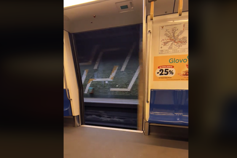 Incident la metrou. Foto: captură video