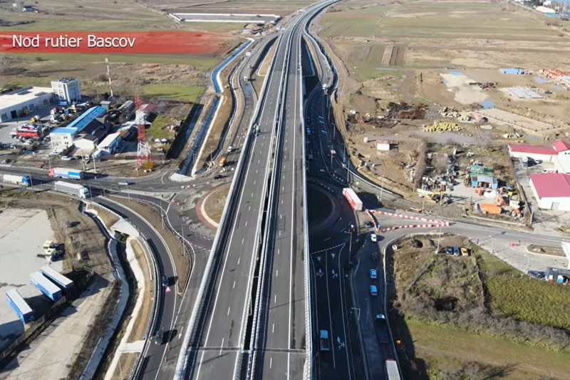 VIDEO Se deschide circulația pe o nouă autostradă: Cum arată din dronă tronsonul înainte de inaugurare