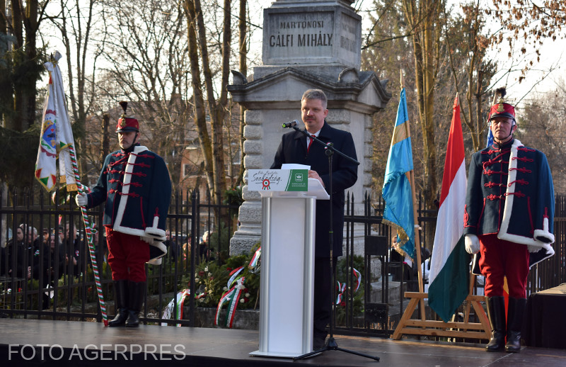 Zoltan Soos la sărbătoarea de Ziua Maghiarilor de Pretutindeni. Foto: Agerpres