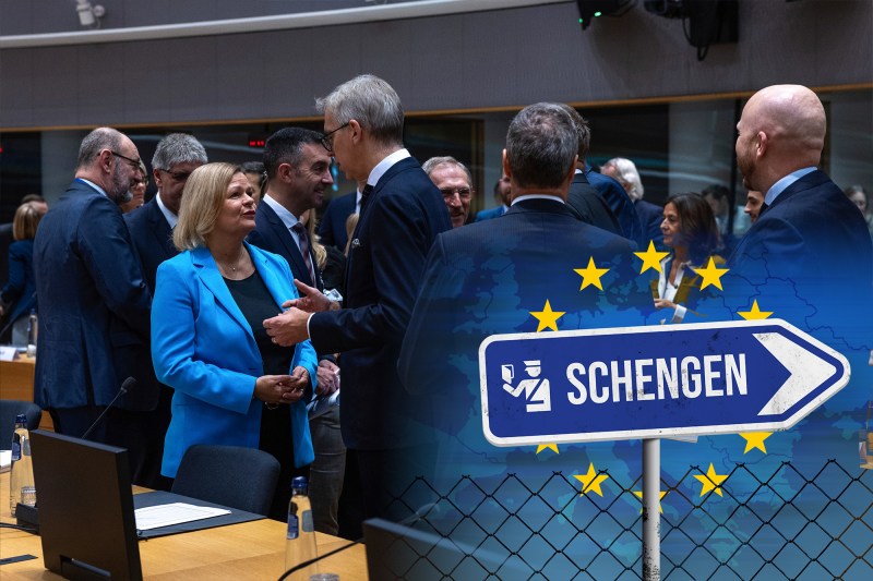 Reuniunea JAI din 12 decembrie 2024 în care s-a decis aderarea deplină a României și Bulgariei la spațiul Schengen. Foto: Omar Havana / AP / Profimedia. Colaj: Ion Mateș / Hotnews