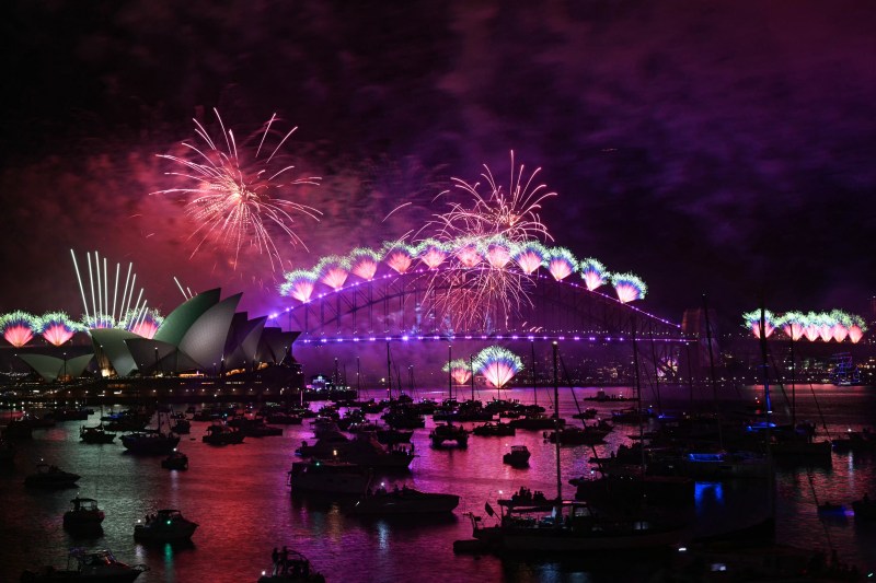 Spectacol de artificii în Sydeny 31 decembrie 2024 / Foto: Saeed KHAN / AFP / Profimedia