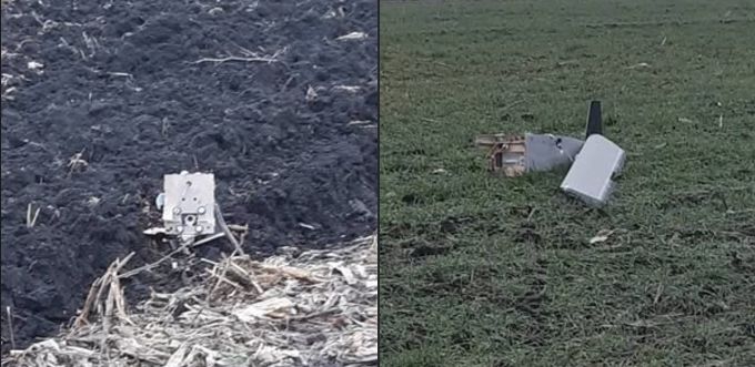 Rămășițele unei presupuse drone rusești, descoperite în raionul Orhei din Republica Moldova. Este al cincilea incident de acest tip din ultima lună