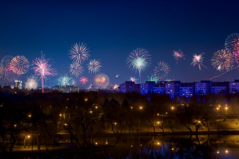 Artificii în București. Foto: Shutterstock