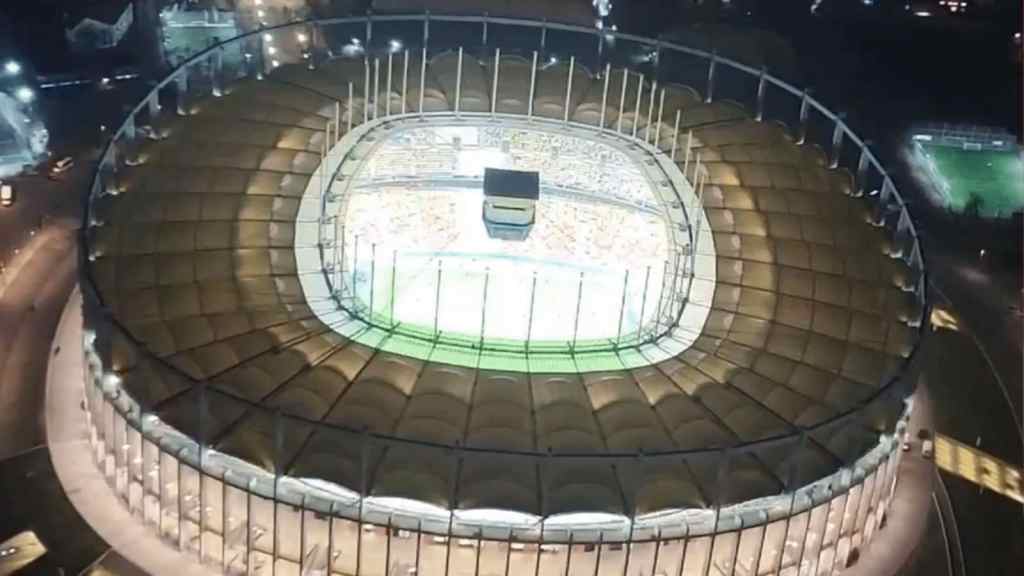 Imagine din dronă cu Arena Națională. Foto: GOLAZO.ro