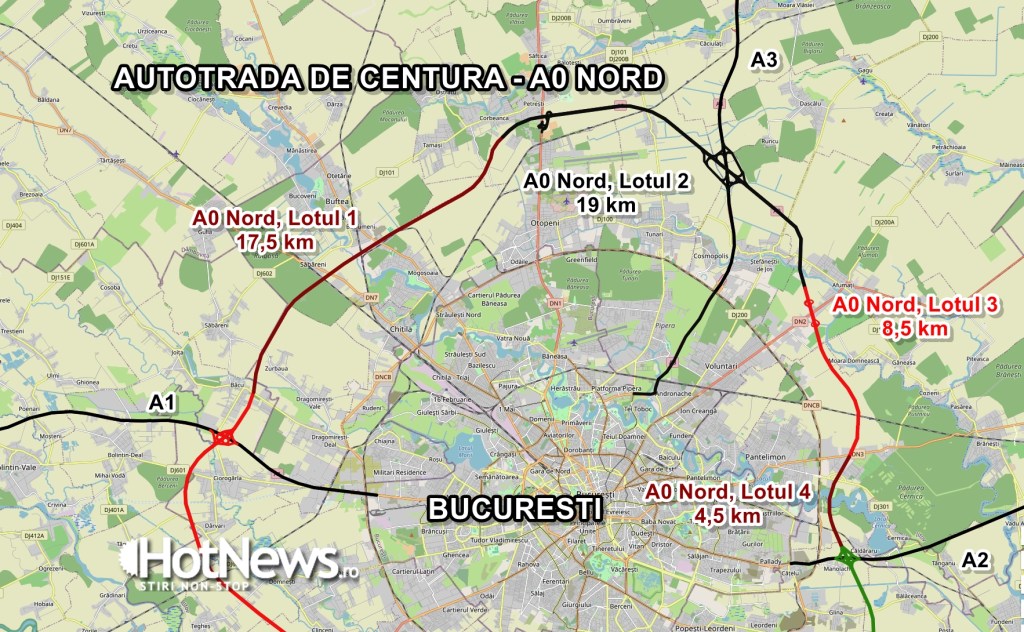 Autostrada de Centura A0 Nord / Sursă: HotNews.ro