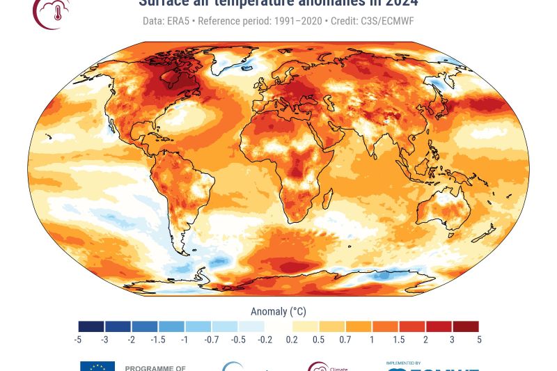 Anul 2024 a fost cel mai cald din istoria măsurătorilor meteo din Europa