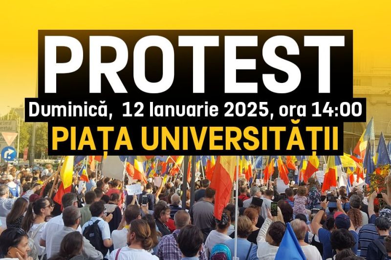 Traseul și orarul protestului organizat duminică de AUR în București