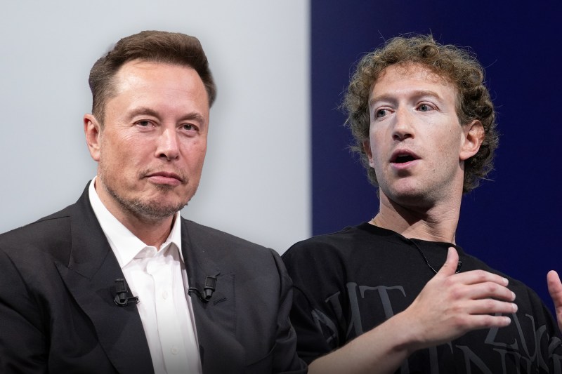 Elon Musk și Mark Zuckerberg. Colaj Hotnews. Foto: Profimedia, Shutterstock