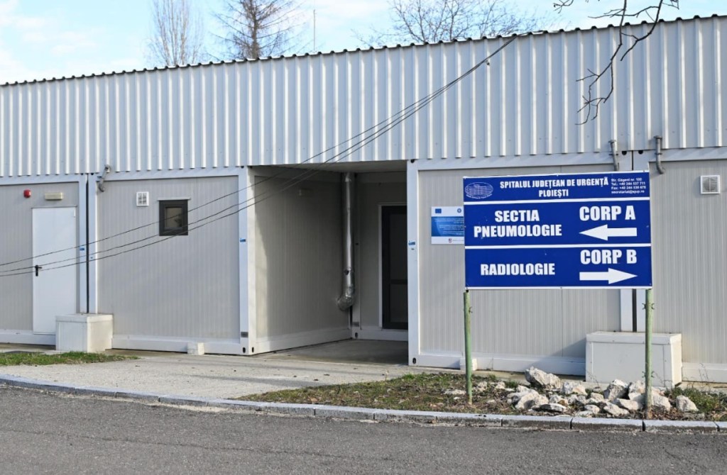 Spitalul modular de la Ploiești / Foto: Facebook