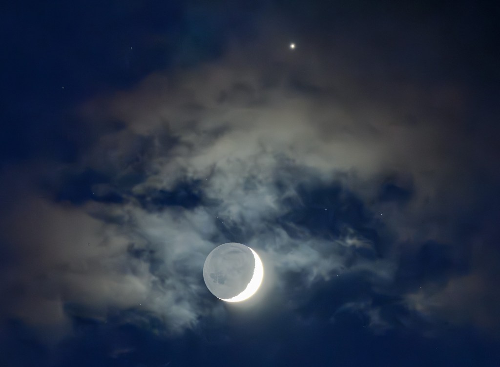 Venus și Luna în Germania / Foto: PATRICK PLEUL / AFP / Profimedia