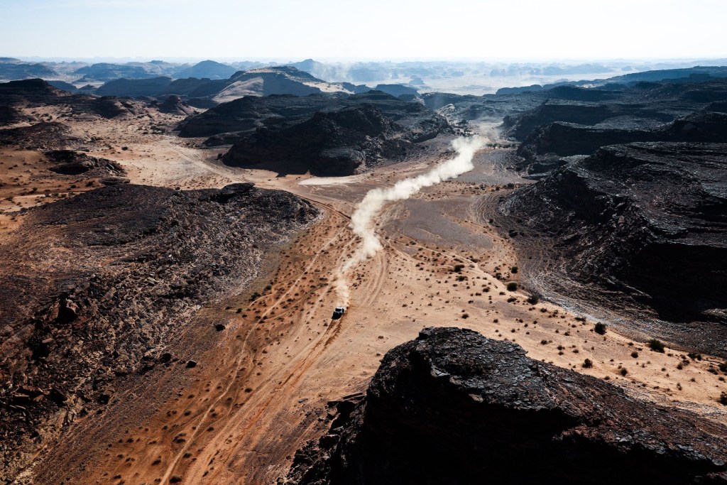 Dacia Sandriders, la Raliul Dakar, 8 ianuarie 2025. Foto: Credit: ANTONIN VINCENT/DPPI / Shutterstock Editorial / Profimedia