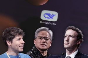 Sam Altman, CEO OpenAi, Jensen Huang, CEO Nvidia și Mark Zuckerberg, CEO Meta. Colaj: Ion Mateș / Hotnews. Foto: Profimedia