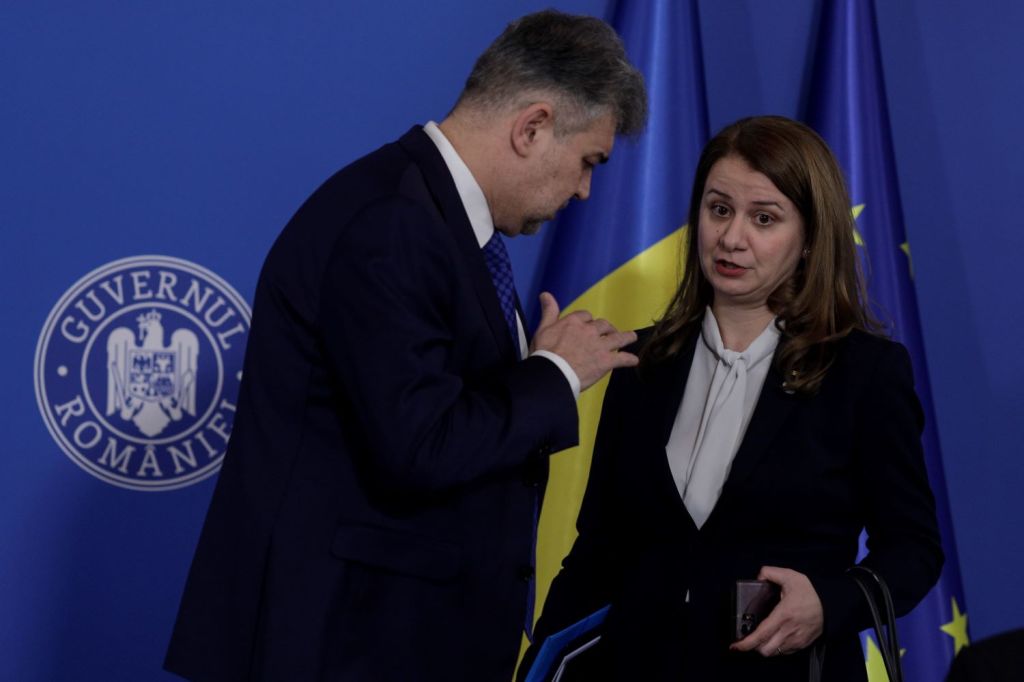 Ligia Deca și Marcel Ciolacu. Foto: Inquam Photos / George Călin