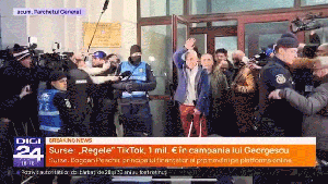 Călin Georgescu, la ieșirea de la Parchetul General. Captură Digi24