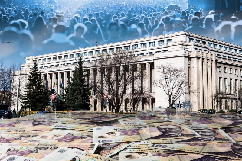 Guvernul României. Colaj: Ion Mateș / Hotnews. Foto: Shutterstock