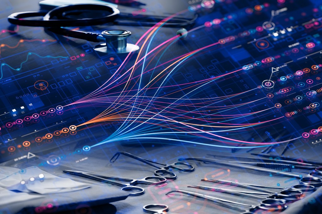 Inteligența Artificială în medicină. Colaj: Ion Mateș / Hotnews. FotoȘ Shutterstock