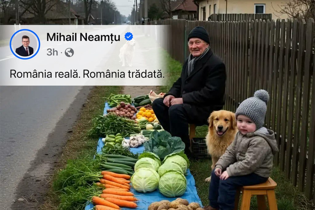 Fotografia postată de Mihail Neamțu pe 5 februarie 2025. Colaj: Ion Mateș / Hotnews