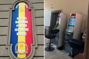 În dreapta, aparatele din interiorul ONJN. Foto: TikTok și Shutterstock