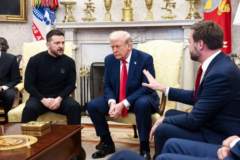 Întâlnirea din Biroul Oval dintre Trump, Vance și Zelenski. Foto: Profimedia