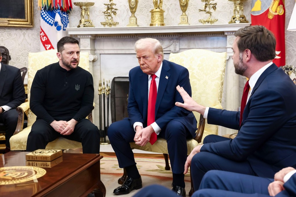 Întâlnirea din Biroul Oval dintre Trump, Vance și Zelenski. Foto: Profimedia