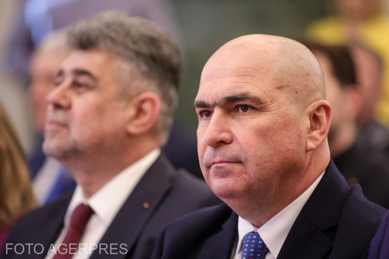 Ilie Bolojan și Marcel Ciolacu. Foto: Radu Tuță / Agerpres