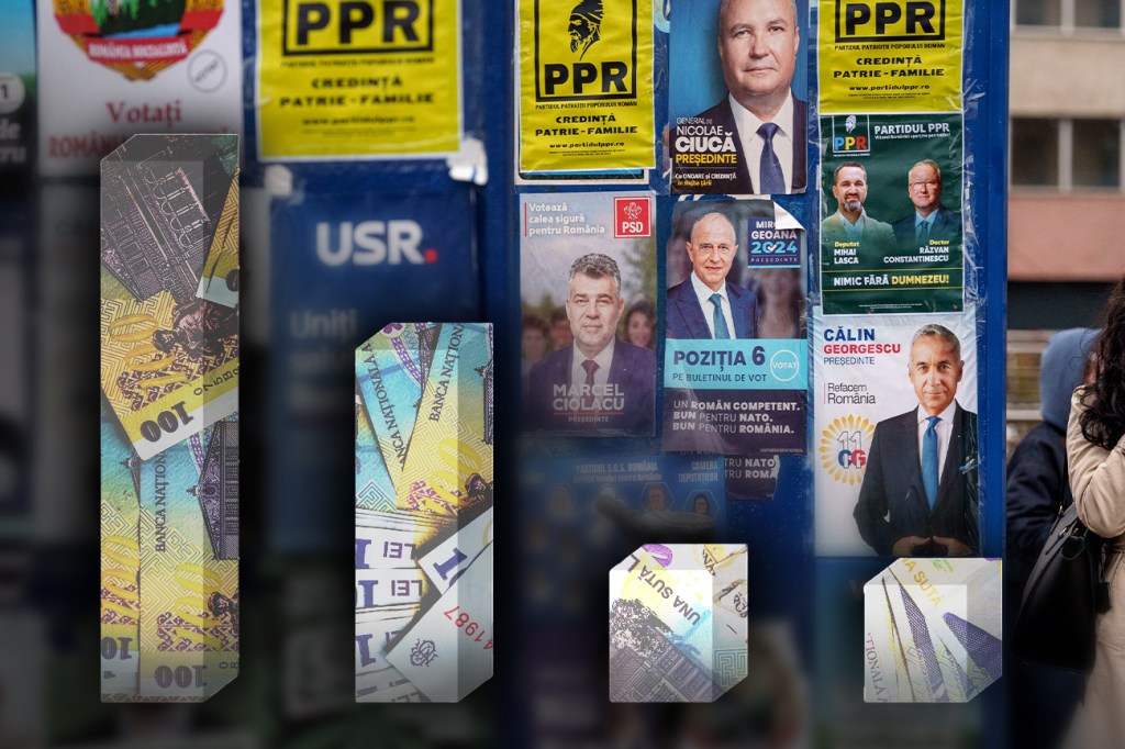 Afișe electorale din 2024. Colaj: Ion Mateș / Hotnews. Foto: Profimedia