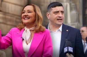 Elena Lasconi și George Simion. Colaj: Ion Mateș / Hotnews. Foto: Profimedia