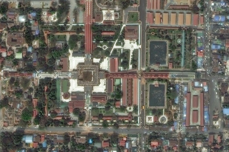 FOTO Imagini din satelit: Myanmar, înainte și după cutremul devastator care a ucis peste 1.600 de oameni