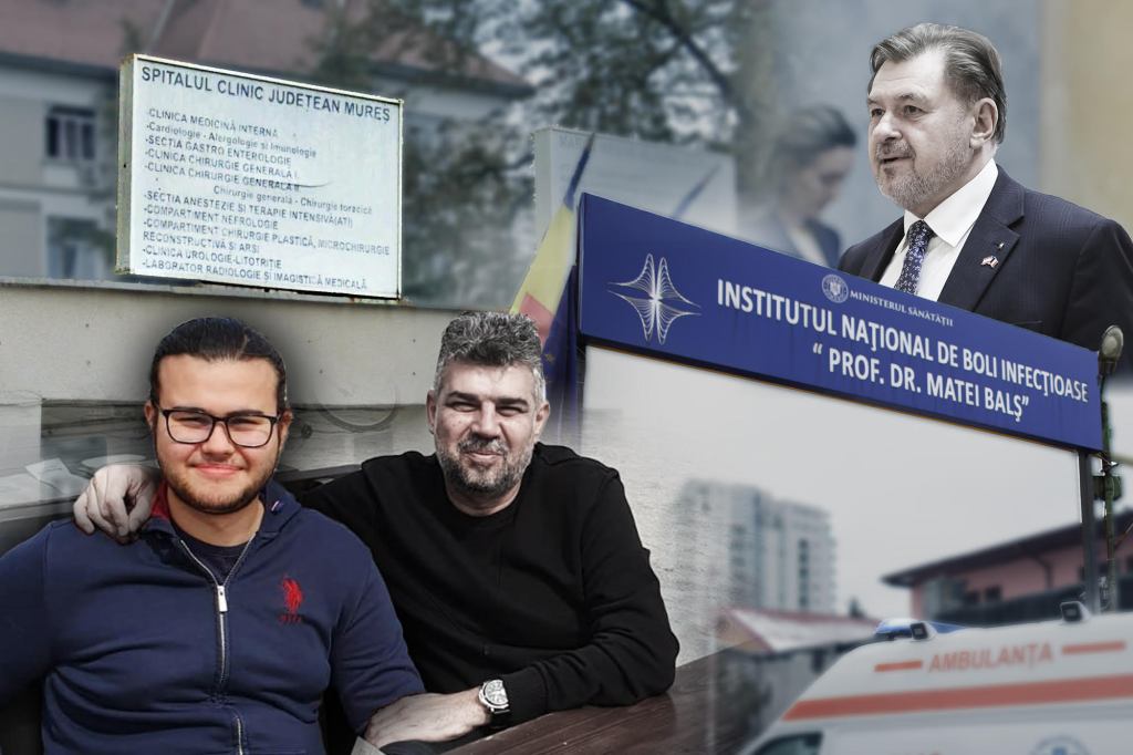 Stânga: Filip Andrei Ciolacu, fiul lui Marcel Ciolacu. Colaj: Ion Mateș / Hotnews. Foto: Facebook, Inquam Phoos