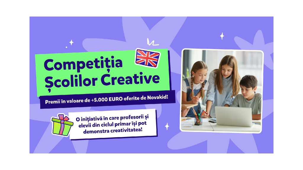 Novakid.ro prezintă „Competiția Școlilor Creative”, o inițiativă adresată unităților de învățământ primare, cu premii de +5.000 de euro