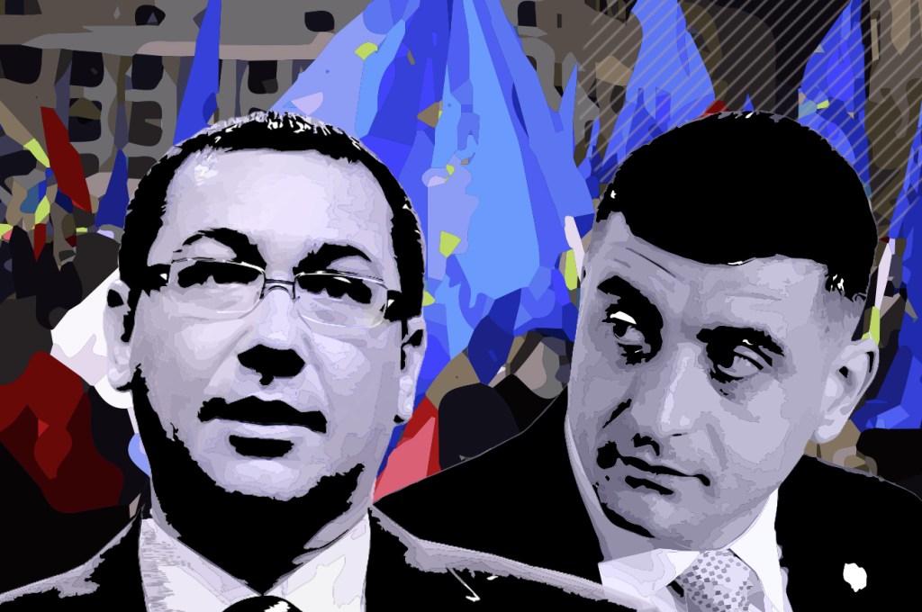 Victor Ponta și George Simion. Foto: Inquam Photos. Grafică: Hotnews