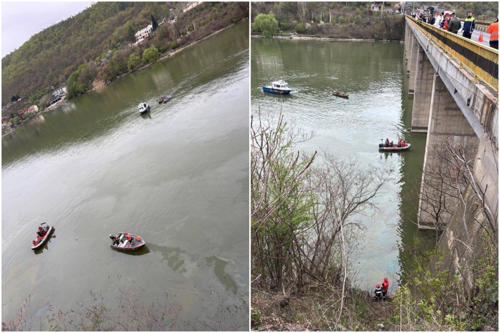 Operațiunea de recuperare a microbuzului. Foto: DSU