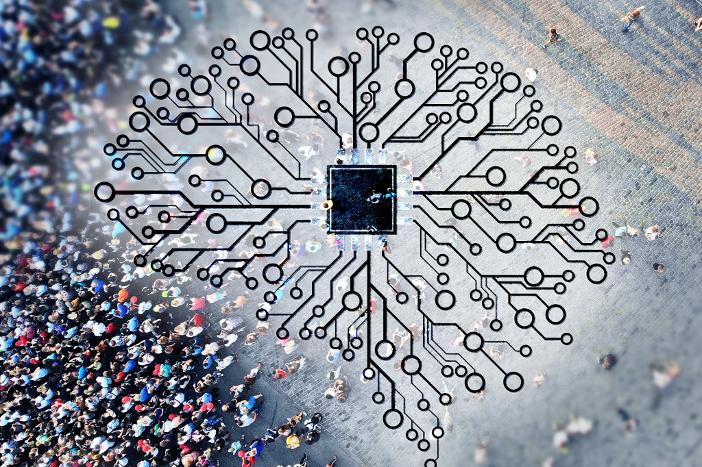 IQ-ul inteligenței artificiale. Colaje: Ion Mateș / Hotnews. Foto: Dreamstime