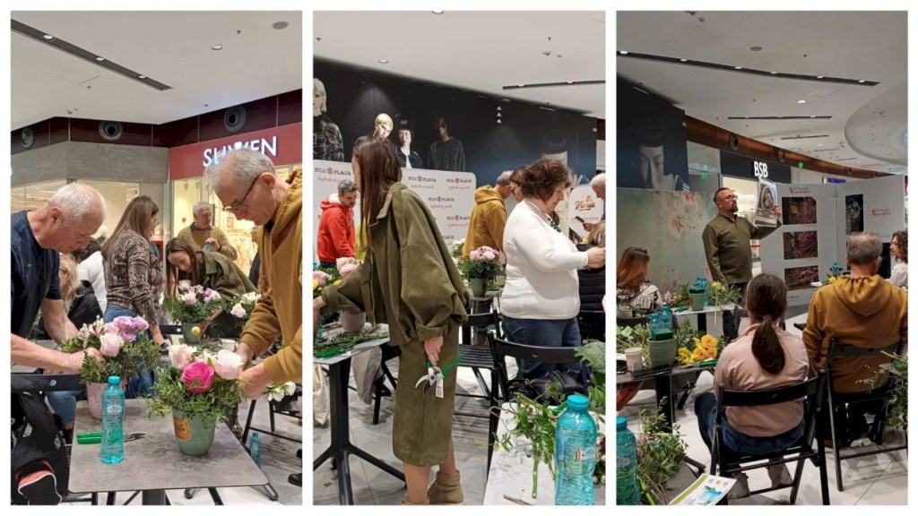 FOTO | Bucureștenii au fost florari amatori pentru o zi, la Festivalul Magnoliilor din Sun Plaza. Sursa foto: B365