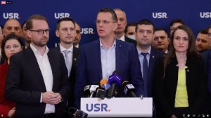Conferința de presă USR din 9 aprilie 2025. Captură Facebook