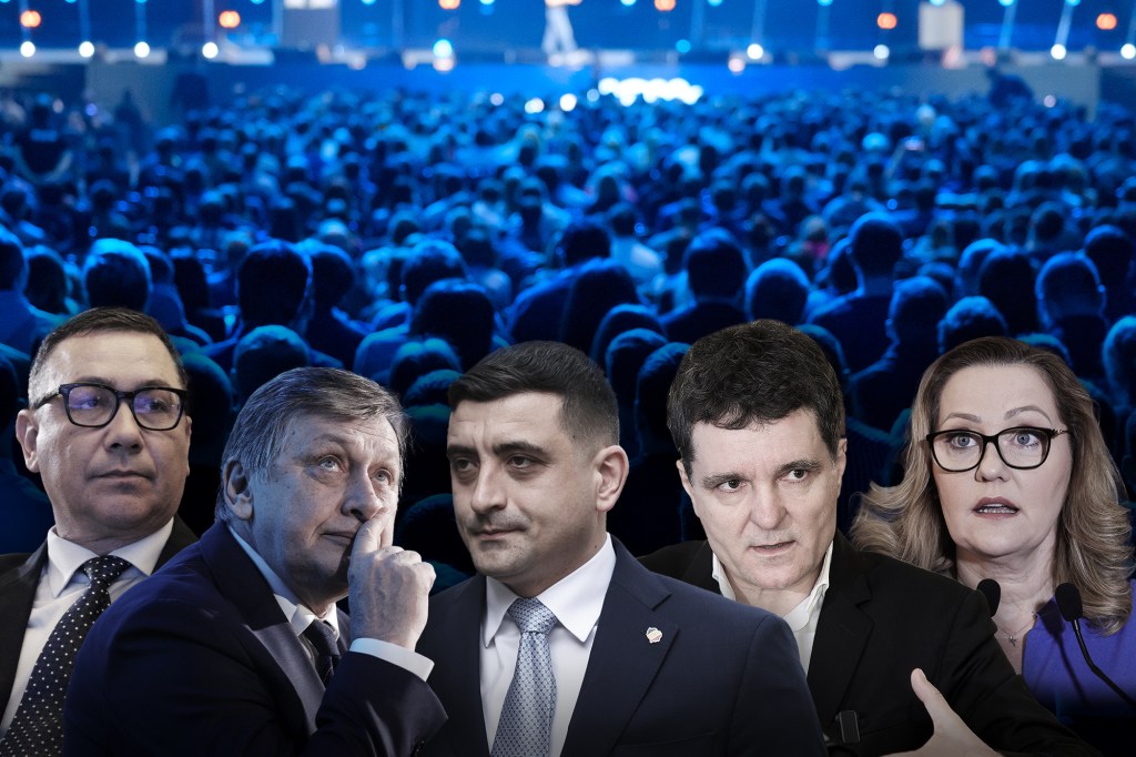 Crin Antonescu, Victor Ponta, Nicușor Dan, George Simion și Elena Lasconi. Colaj: Ion Mateș / Hotnews. Foto: Inquam Photos, Profimedia