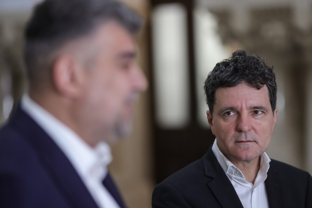 Marcel Ciolacu și Nicușor Dan. Inquam Photos / Sabin Cîrstoveanu