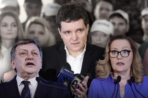 Nicușor Dan, Crin Antonescu și Elena Lasconi. Colaj: Ion Mateș / Hotnews. Foto: Inquam Photos, Profimedia
