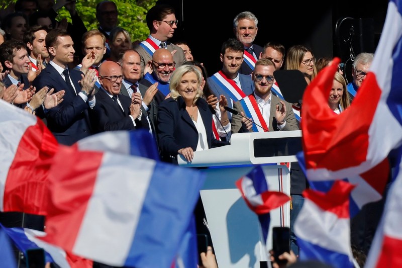 Manifestație de sprijin pentru Marine Le Pen la Paris, cu participare sub așteptări. Nici contramanifestația progresistă nu a avut mai mult succes
