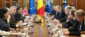 Întâlnirea președintelui Nicușor Dan cu reprezentanți ai mediului de afaceri, joi, 29 mai 2025. Foto: captură video Administrația Prezidențială