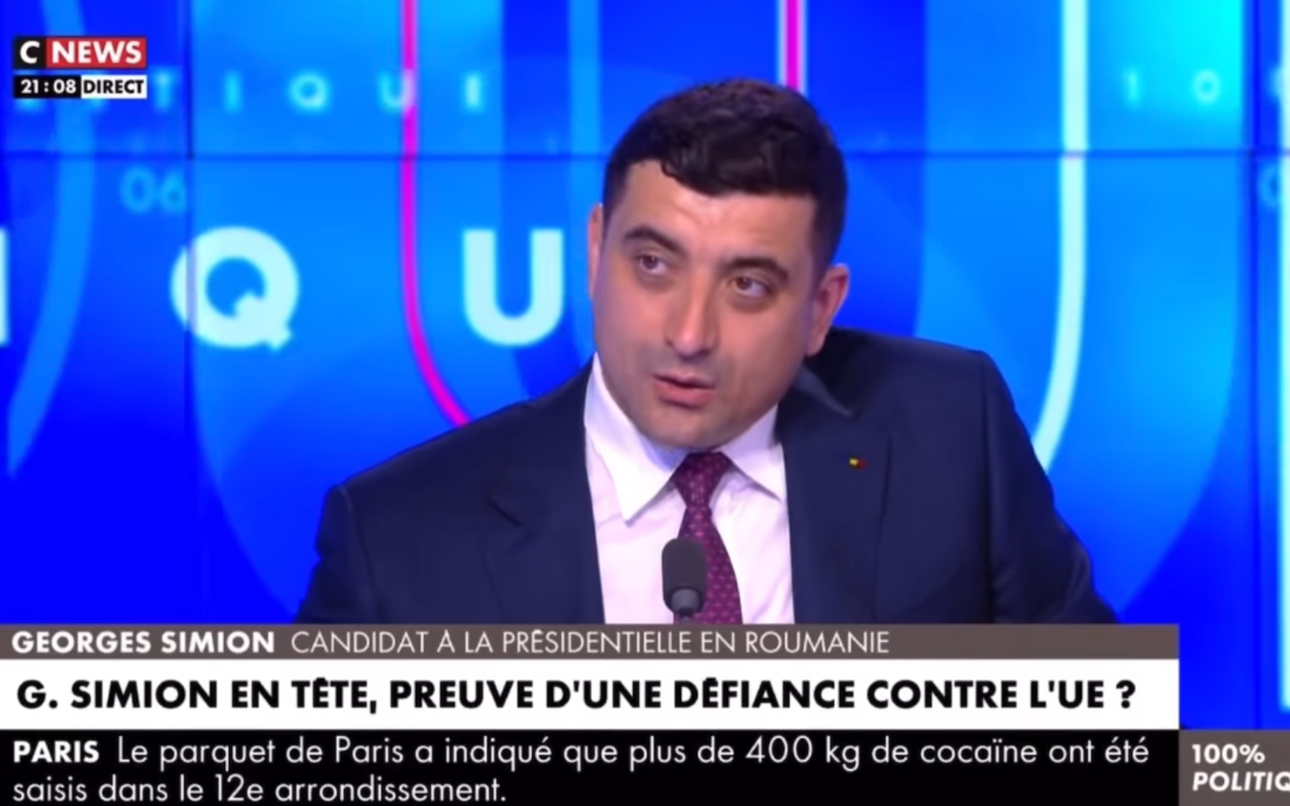 George Simion acuză dictatura lui Macron într-un interviu la CNews