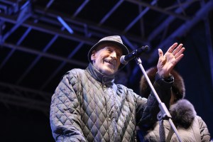 Victor Rebengiuc la mitingul proeuropean din Piata Universitatii / Foto: Inquam Photos / Adriana Neagoe