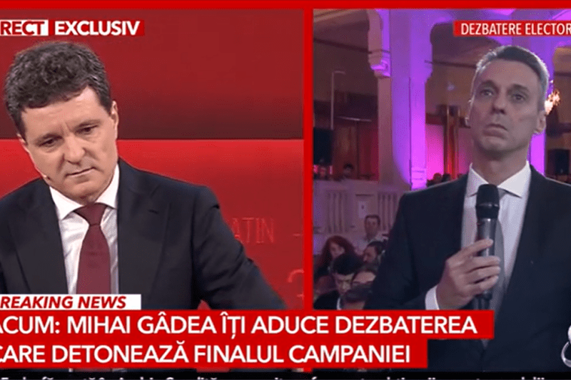 Câtă lume s-a uitat la dezbaterea Nicușor Dan-Mihai Gâdea, dar fără George Simion, de la Antena 3 CNN, de marți seara