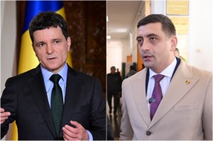 Nicușor Dan și George Simion. Colaj: Ion Mateș / Hotnews. Foto: Inquam Photos, Shutterstock
