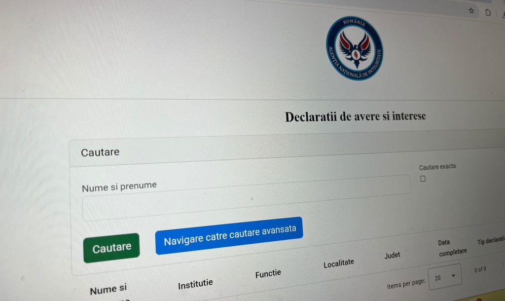 Declarații de avere. Foto: HotNews / David Leonard Bularca